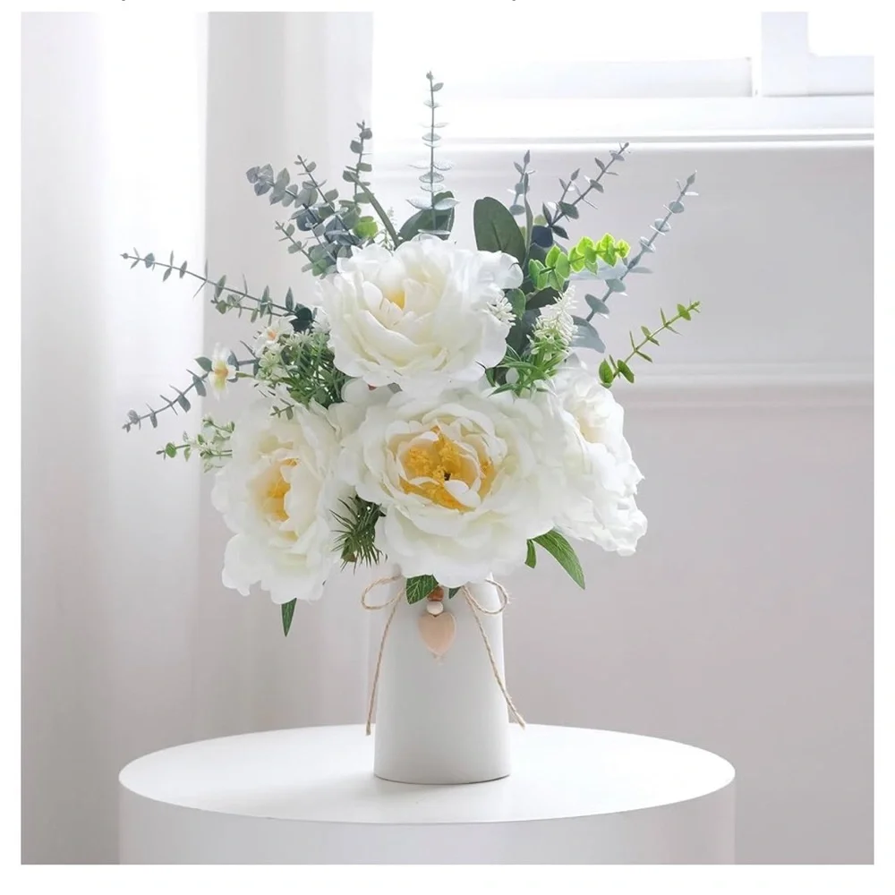🌸NEW Artificial Peony Flower Arrangement 16